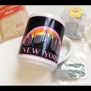 Vintage New York Cityscape Rainbow Mug